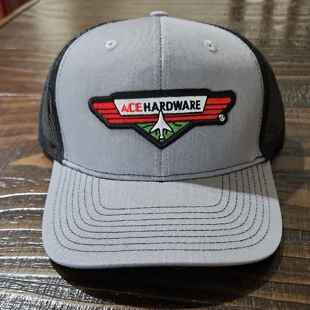 Port Authority Gray and Black Logo Cap